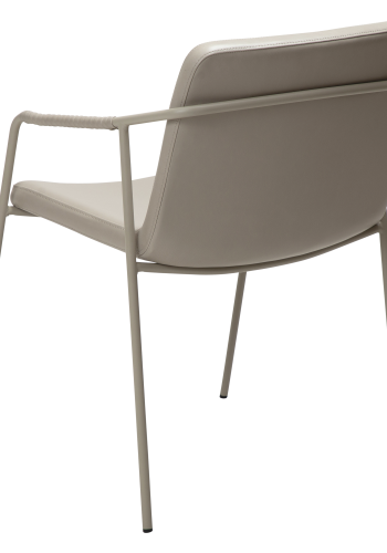 DAN-FORM BOTO spisebordsstol, m. armln - Cashmere kunstlder og Cashmere metal