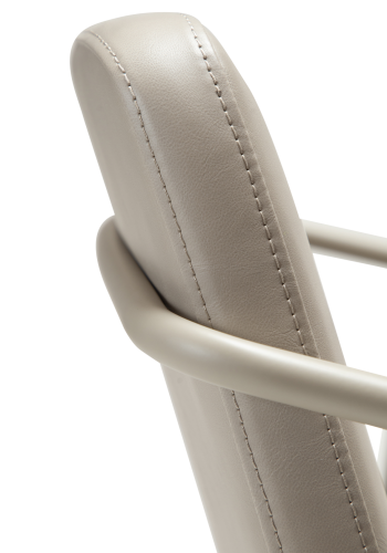 DAN-FORM BOTO spisebordsstol, m. armln - Cashmere kunstlder og Cashmere metal