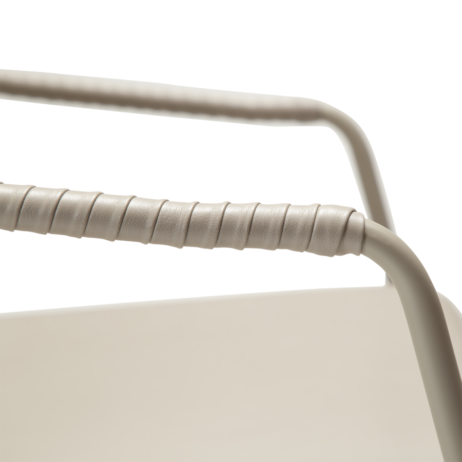 DAN-FORM BOTO spisebordsstol, m. armln - Cashmere kunstlder og Cashmere metal