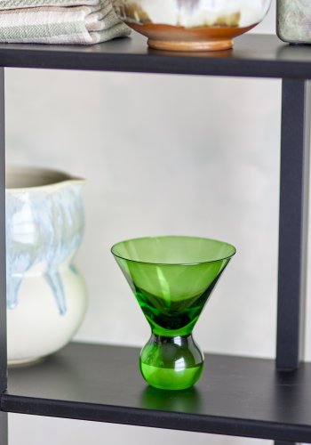 BLOOMINGVILLE Corliss Cocktailglas, Grn, Glas (D9,5xH11 cm, 4er-Set)