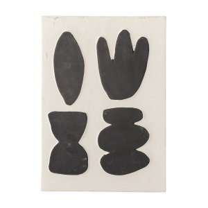 BLOOMINGVILLE Lutton Vggdekoration, Vit, Stengods