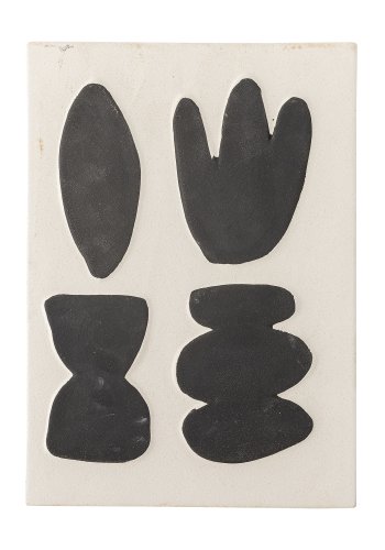 BLOOMINGVILLE Lutton Wanddekoration, Wei, Steingut