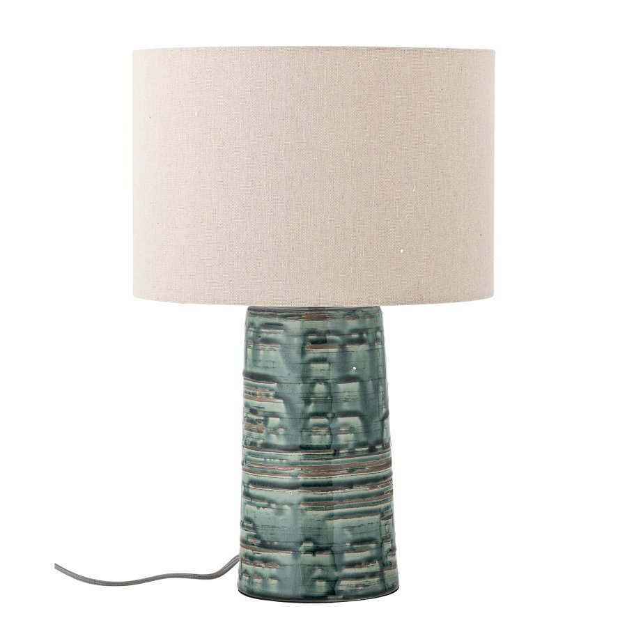 CREATIVE COLLECTION Freyah Tischlampe, Grn, Steingut