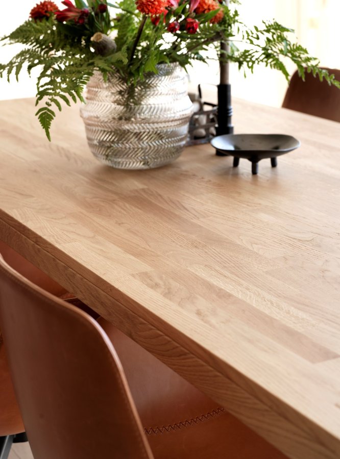 ROWICO Brooklyn spisebord - brstet eg m. udtrk (220x95)