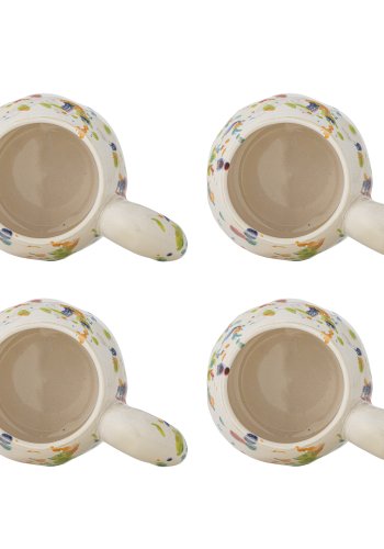 BLOOMINGVILLE Freckles Tasse, Rot, Steingut (T10xH9 cm, 4er Set)