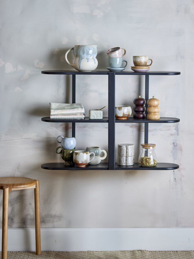 BLOOMINGVILLE Vicente Regal, Schwarz, MDF (L80xH55,5xB19 cm)