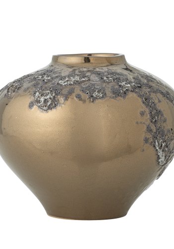 BLOOMINGVILLE Ellison Vase, Bronze, Steingut (T26xH21 cm)