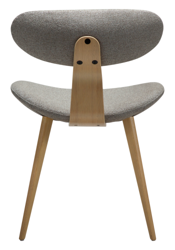 DANFORM Buckle Esszimmerstuhl - Pebble Earth Bouclé-Stoff und weiß getünchte Eiche