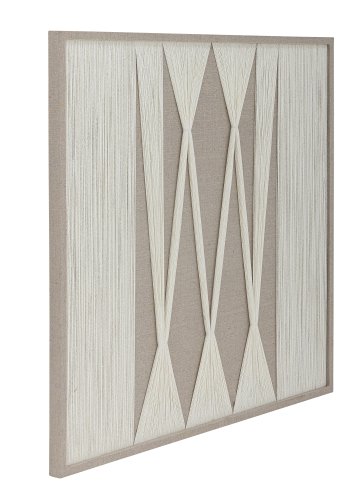 BLOOMINGVILLE Didder veggdekorasjon, firkantet - naturlig bomull (80x80)