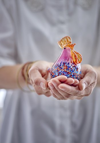 CREATIVE COLLECTION Livie Dekoration, Rosa, Glas