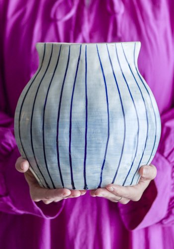 BLOOMINGVILLE Esra Vase, Bl, Steinty