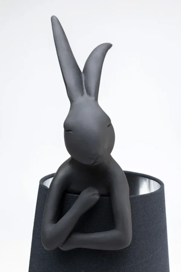 KARE DESIGN Animal Rabbit bordlampe - sort hr og polyresin/stl
