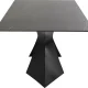 KARE DESIGN Gloria Black Ceramic spisebord, rektangulr - sort mineralmarmor og sort stl (200x100)