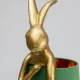 KARE DESIGN Animal Rabbit bordlampe - grnt lin og gull polyresin/stl