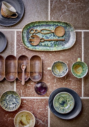 BLOOMINGVILLE Milani serveringsfat, grnn, steinty