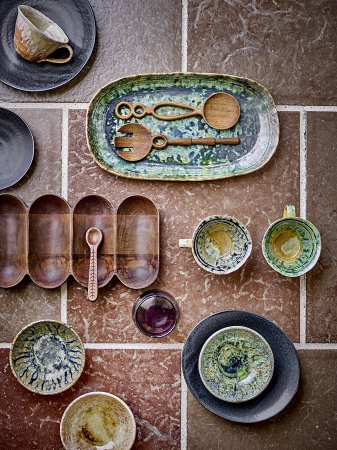 BLOOMINGVILLE Milani serveringsfat, grnn, steinty