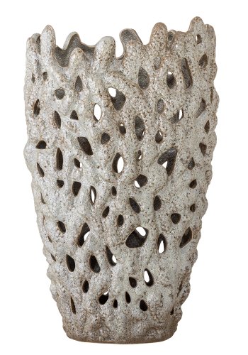 BLOOMINGVILLE Eunice Dekovase, Weiß, Steingut (D22,5xH37 cm)