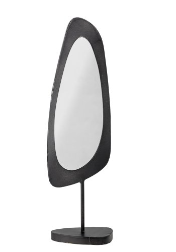 BLOOMINGVILLE Avoa bordspeil, organisk - speilglass og svart jern/MDF (L14,5xH50xB10)
