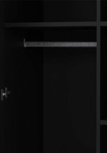 TVILUM North Garderobeskab, Mat Sort, 95,7 x 63,1 x 200 cm
