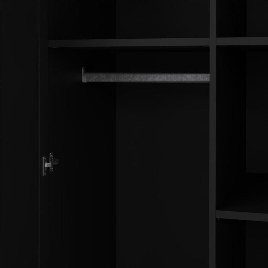 TVILUM North Garderobeskab, Mat Sort, 95,7 x 63,1 x 200 cm