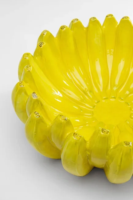 KARE DESIGN Deco Bananas skl, rund - gul keramik (30)