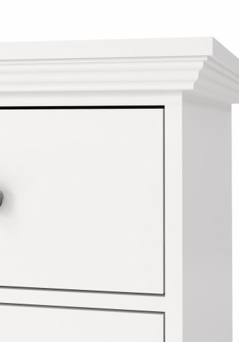 TVILUM North dobbeltkommode med 6 skuffer, hvid, 163,3 x 51,6 x 88,2 cm