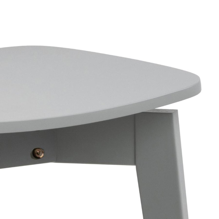 ACT NORDIC Roxby Esszimmerstuhl - hellgraues MDF und hellgraues Gummibaumholz