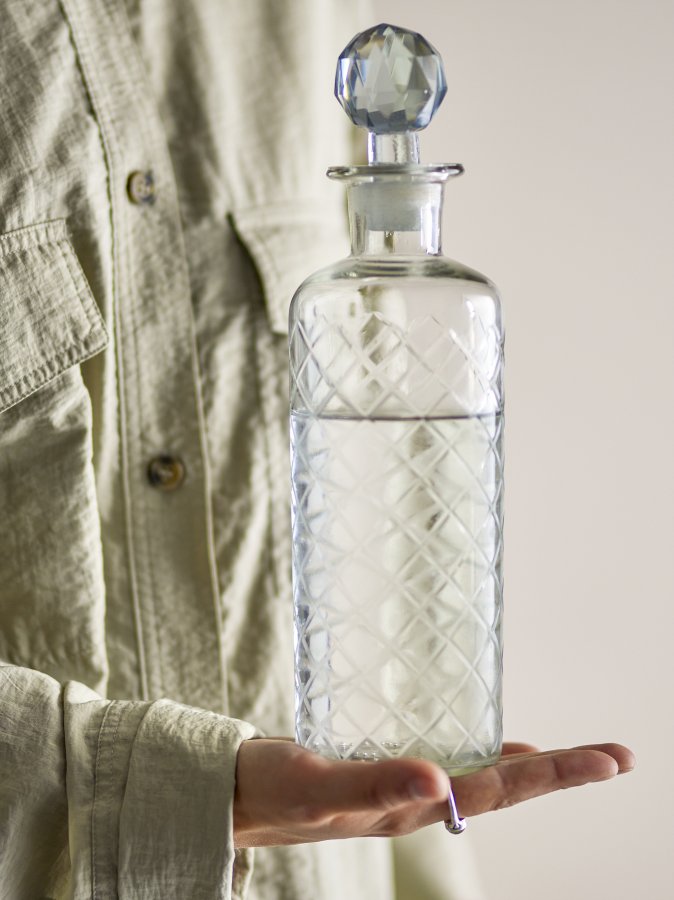 CREATIVE COLLECTION Meti Karaffe, Klar, Glas