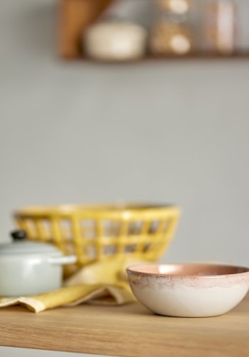 BLOOMINGVILLE Paula Frühstücksset - orangefarbenes Steingut (12er-Set)