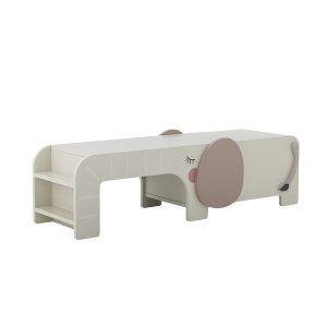 BLOOMINGVILLE MINI Ferdinand brnebnk, m. opbevaring - gr FSC100%, MDF (L110xH32xB36)