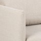 ACT NORDIC Milly 2-Sitzer-Sofa mit Chaiselongue, wendbar – beiger Stoff und Naturkautschukholz