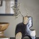 BLOOMINGVILLE Ollia Vase, Schwarz, Steingut