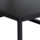 ACT NORDIC Gila Couchtisch, mit 1 Ablage - Wildeiche natur/schwarzes Melamin und schwarzer Stahl (90x60)