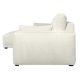 California-Sofa mit Chaiselongue links und 2 Armlehnen – Sandstoff und schwarzes Metall