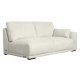 California-Sofa mit Chaiselongue links und 2 Armlehnen – Sandstoff und schwarzes Metall