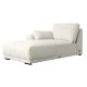 California-Sofa mit Chaiselongue links und 2 Armlehnen – Sandstoff und schwarzes Metall