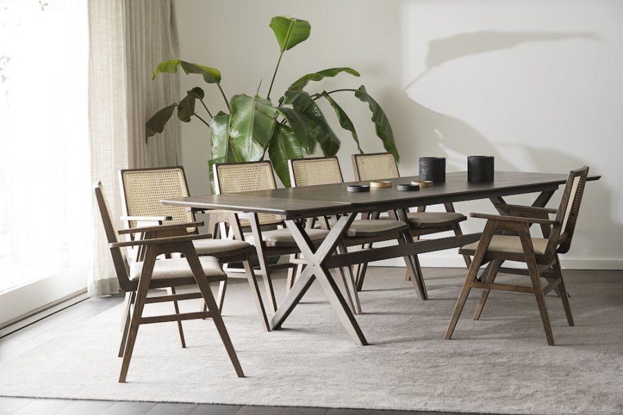 ROWICO Calverton tillægsplade, rektangulær - brun egefiner og eg (45x95)