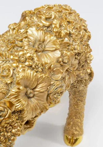 KARE DESIGN Animal Flower Sheep bordlampe - guld polyresin