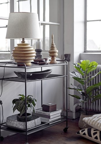 CREATIVE COLLECTION Svale Tischleuchte, Natur, Mango, T38,5 x H54 cm