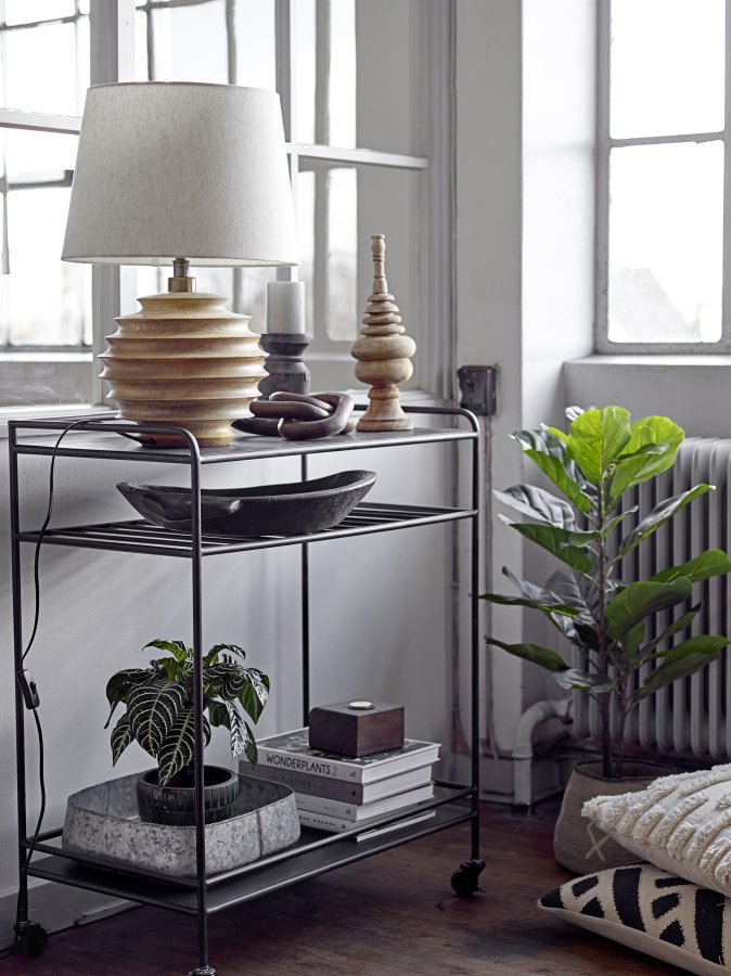 CREATIVE COLLECTION Svale Tischleuchte, Natur, Mango, T38,5 x H54 cm