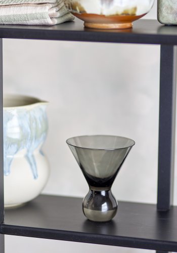 BLOOMINGVILLE Corliss Cocktailglas, Grau, Glas (D9,5xH11 cm, 4er-Set)