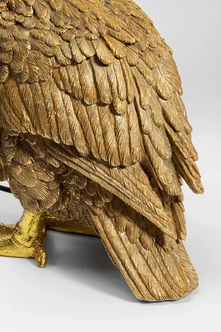 KARE DESIGN Animal Duck bordslampa - svart bomull och guld polyresin