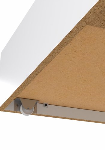 TVILUM Naia Bettschublade - weiße Spanplatte (2er-Set)