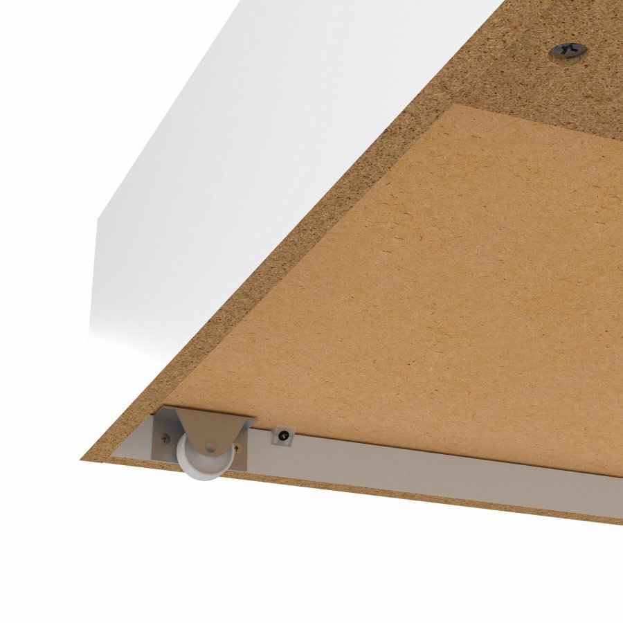 TVILUM Naia Bettschublade - weiße Spanplatte (2er-Set)