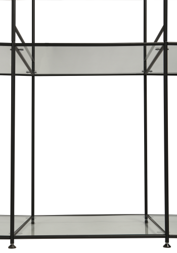 DAN-FORM DAN-FORM stoledisplay med plads til 8 stole, m. glashylder - sort lak