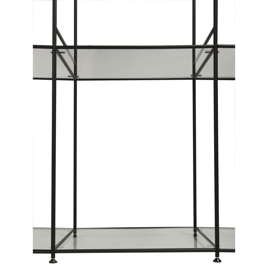 DAN-FORM DAN-FORM stoledisplay med plads til 8 stole, m. glashylder - sort lak