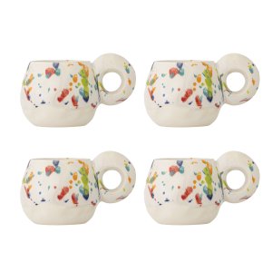 BLOOMINGVILLE Freckles kop, m. hank - rd stentj (D10xH9) (st af 4)