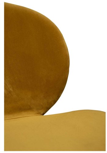 DAN-FORM Cloud Barhocker, mit Rückenlehne und Fußstütze – bronzefarbener Samt und schwarzer Stahl