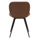 DANFORM Cloud spisebordsstol - cognac kunstlder og sort stl