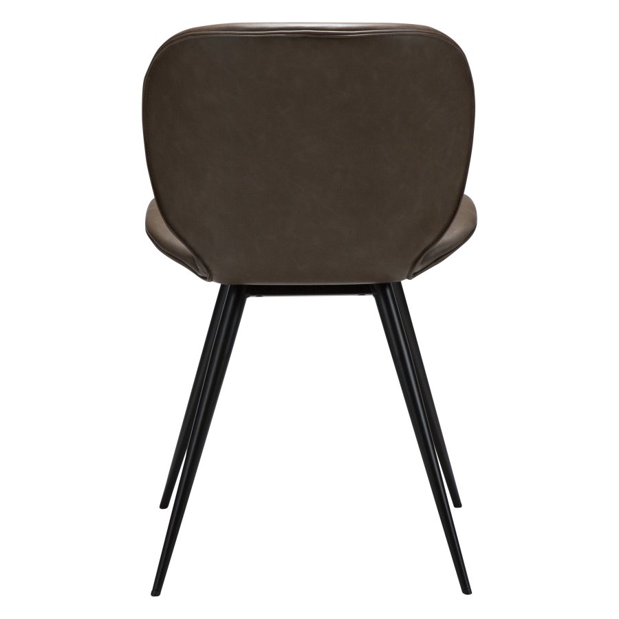 DANFORM Cloud spisebordsstol - Major brun kunstlder og sort stl